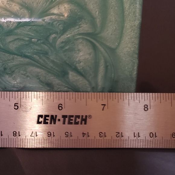 Beautiful Handcrafted Green Clutch Purse. - Picture 4 of 5